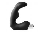 Черный вибромассажер простаты FantASStic Vibrating Prostate Massager - 11,3 см. #225400