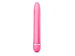 Розовый тонкий классический вибратор Slimline Vibe - 17,8 см. #225461