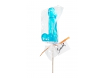 Голубой леденец в форме пениса со вкусом перечной мяты #227675