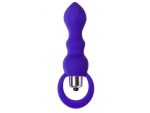 Фиолетовая анальная вибровтулка Curvy - 14 см. #249048