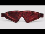 Двусторонняя красно-черная маска на глаза Reversible Faux Leather Blindfold #251195