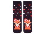 Махровые женские носки "Лапландия" с лисичками #283109