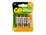 Батарейки алкалиновые GP Ultra Alkaline AA/LR6 - 4 шт. #297805
