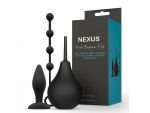 Анальный набор Nexus Anal Beginner Kit: пробка, душ и шарики #297934