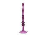 Фиолетовая анальная цепочка на присоске LOVE THROB PURPLE - 17,8 см.  #30358