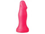 Розовый анальный фаллоимитатор с ограничительным основанием - 14 см. #32742