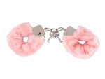 Розовые меховые наручники Love Cuffs Rose #37337