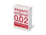 Ультратонкие презервативы Sagami Original 0.02 - 3 шт. #37567