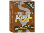 Презервативы Sagami Xtreme Feel Up с точечной текстурой и линиями прилегания - 3 шт. #37568