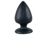 Большая чёрная анальная втулка Black Velvet Extra XL - 14 см. #37889