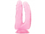 Розовый анально-вагинальный фаллоимитатор 14 Inch Dildo - 18 см. #347984