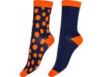 Набор из 2 пар носков Bamboo Socks - однотонные и в горошек #350701