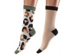 Набор из 2 пар носков Bamboo Socks - однотонные и с пятнышками #351129