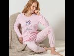 Хлопковый пижамный комплект с мишкой-конькобежцем #355791