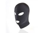 Черный текстильный шлем с прорезью для глаз и рта #357106