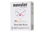 Ультрапрочные презервативы Masculan Ultra Safe Black - 3 шт. #366814
