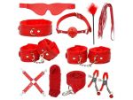 Красный БДСМ-набор «Оки-Чпоки» из 11 предметов #368535