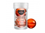 Лубрикант на масляной основе Hot Ball Beija Muito с ароматом шоколада (2 шарика по 3 гр.) #371686