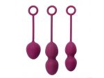 Набор фиолетовых вагинальных шариков Nova Ball со смещенным центром тяжести #41371