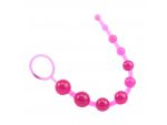 Розовая анальная цепочка с колечком Sassy Anal Beads - 26,7 см. #45686