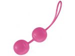 Нежно-розовые вагинальные шарики Joyballs с петелькой #49653