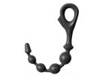 Черная анальная цепочка EZ-Grip Beads - 29,2 см. #55335