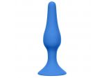 Синяя анальная пробка Slim Anal Plug Medium - 11,5 см. #56902