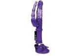 Фиолетовый анально-вагинальный вибратор на присоске A-toys #57516