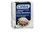 Презервативы с крупными точками и рёбрами Contex Extra Sensation - 3 шт. #60689
