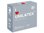 Презервативы с точками Unilatex Dotted - 3 шт.  #63103