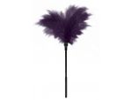 Пластиковая метелочка с фиолетовыми пёрышками Small Feather Tickler - 32 см. #65312