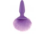 Фиолетовая анальная пробка с фиолетовым заячьим хвостом Bunny Tails Purple #66964