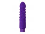 Фиолетовый вибратор с шишечками - 17 см. #67453