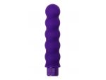 Фиолетовый фигурный вибратор - 17 см. #67454