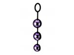 Фиолетово-черные тройные вагинальные шарики TOYFA A-toys #78561