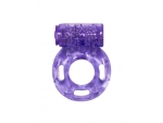 Фиолетовое эрекционное кольцо с вибрацией Rings Axle-pin #80748