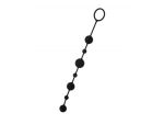 Черная анальная цепочка A-toys с шариками - 35,9 см. #82266