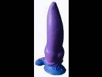 Фиолетовый фаллоимитатор "Зорг small" - 21 см. #86514