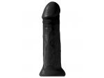 Черный фаллоимитатор на присоске 11" Cocks - 28 см.  #87155