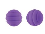 Фиолетовые стальные вагинальные шарики с силиконовым покрытием #92236