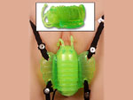 Зеленая бабочка для клитора из силикона #1003
