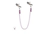 Фиолетовая цепь с зажимами на соски Purple Chain Nipple Clamps #1230