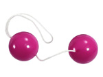 Фиолетовые вагинальные шарики на мягкой сцепке #4350
