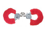 Красные игровые наручники #4406