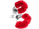 Меховые красные наручники Original Furry Cuffs #4422