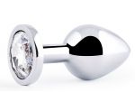 Только что продано Анальная пробка SILVER PLUG MEDIUM с прозрачным кристаллом - 8,2 см. от компании Anal Jewelry Plug за 868.00 рублей