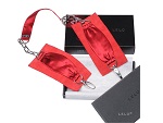 Красные шелковые наручники с цепочкой Sutra (LELO) #5396
