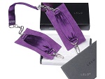 Фиолетовые шелковые наручники с цепочкой Sutra #5397