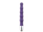 Фиолетовый вибромассажер волнистой формы SMOOTH VIBE - 17,8 см. #6176