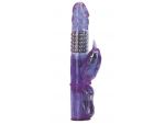Фиолетовый вибратор с вращающимися металлическими шариками #633